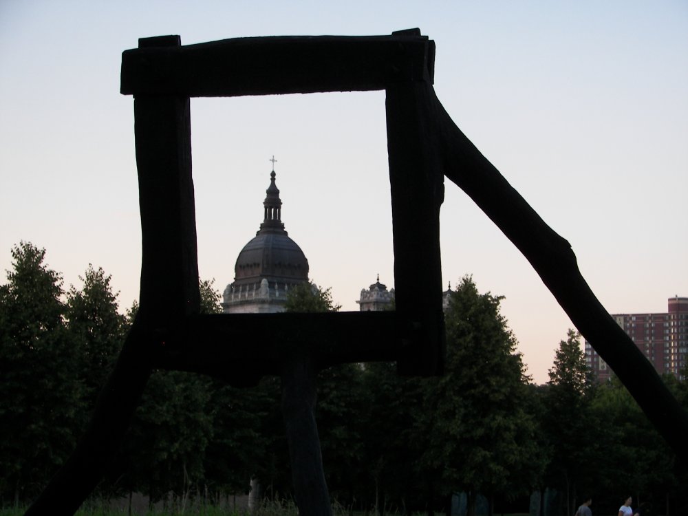 Basilica of St. Mary through Standing Frame