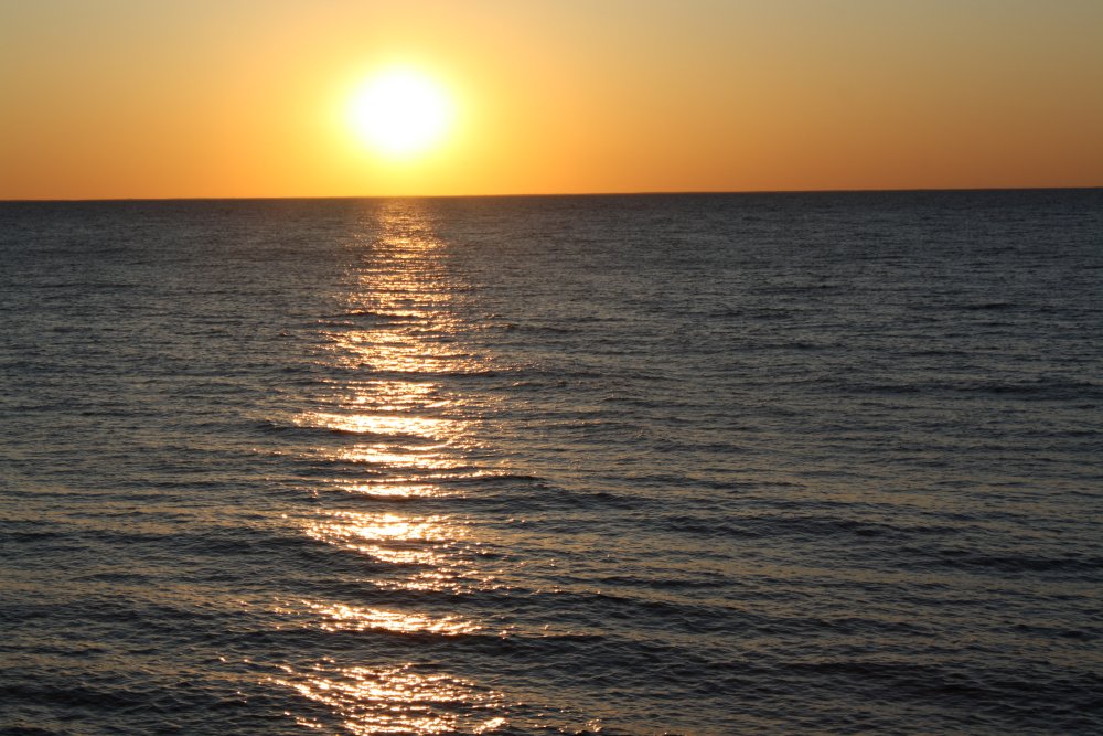 Sunset over Lake Michigan