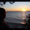 Sunset over Lake Michigan