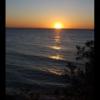 Sunset over Lake Michigan