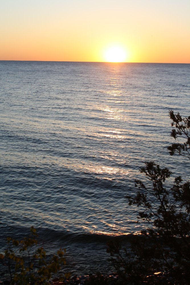 Sunset over Lake Michigan