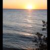 Sunset over Lake Michigan
