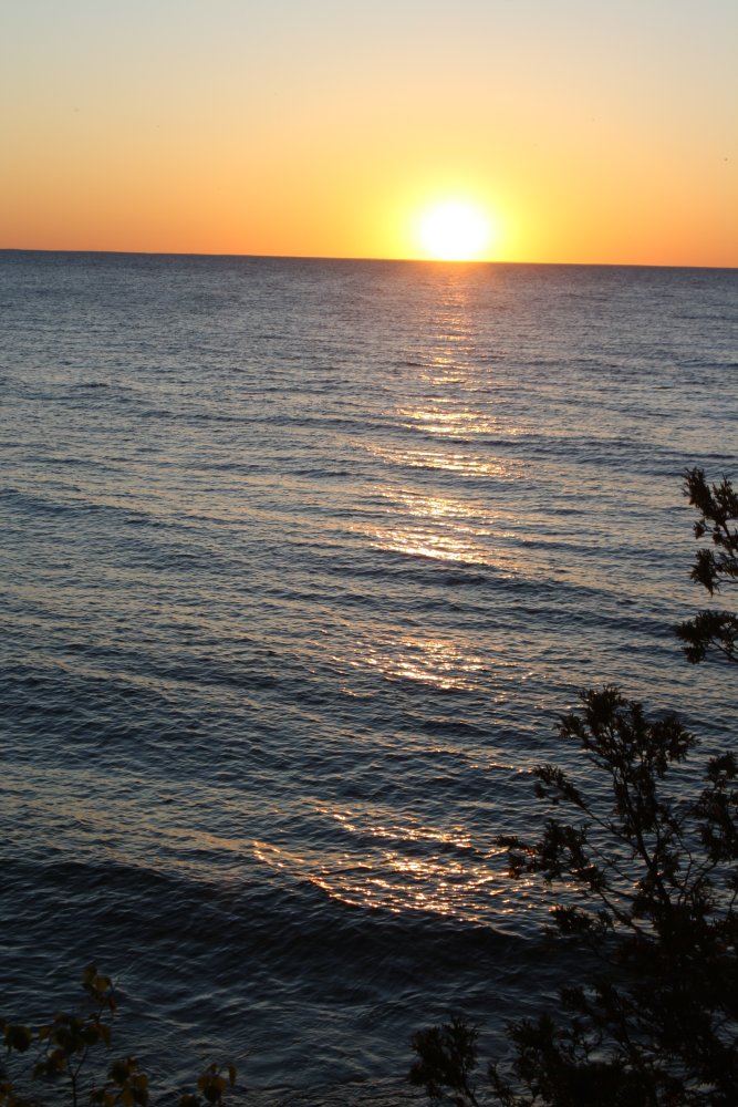 Sunset over Lake Michigan