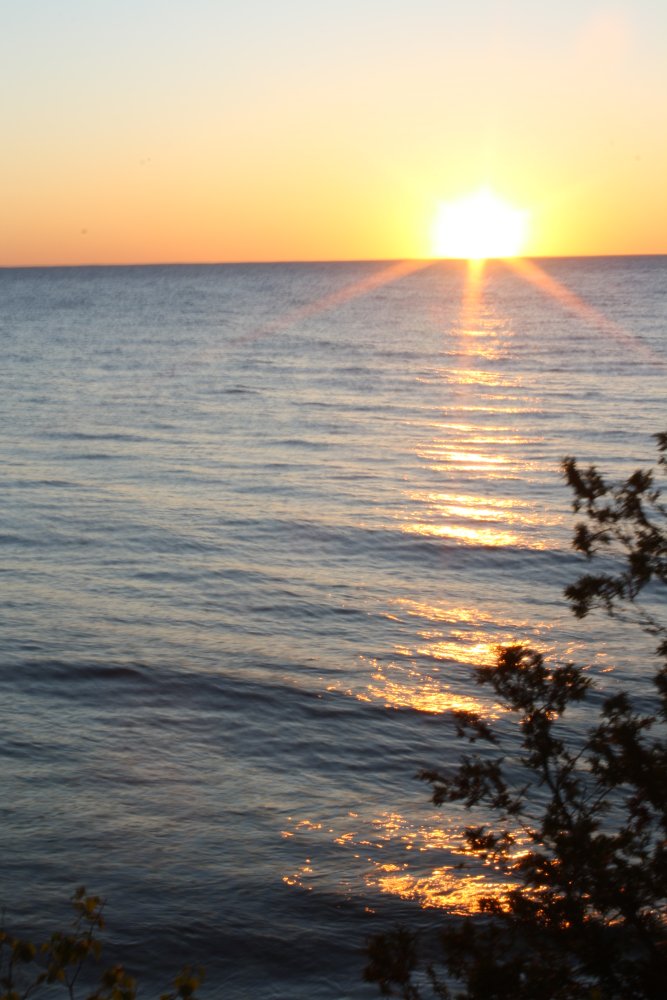 Sunset over Lake Michigan