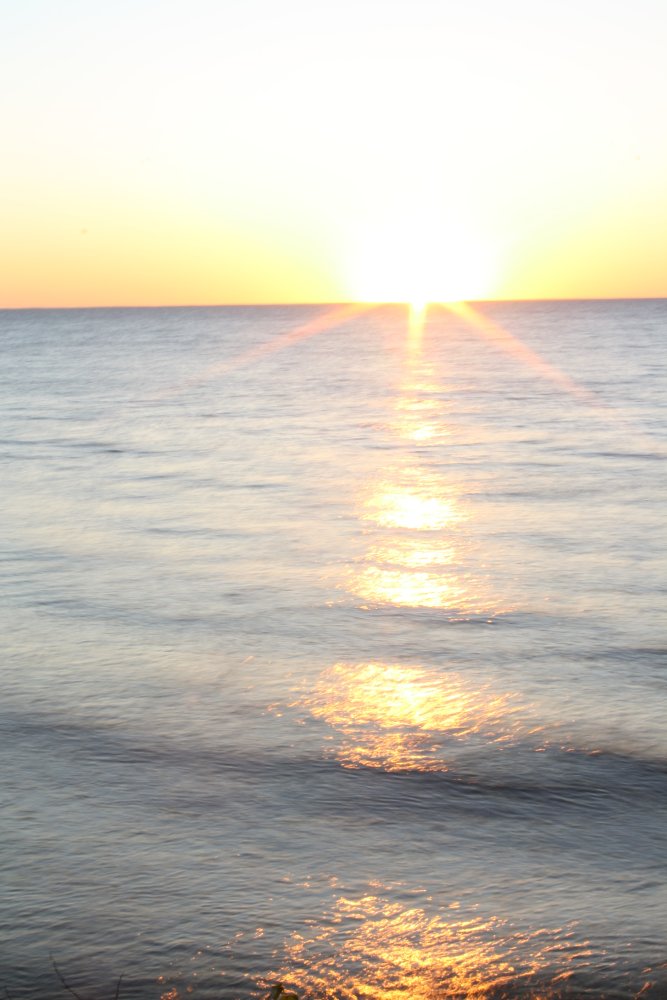 Sunset over Lake Michigan