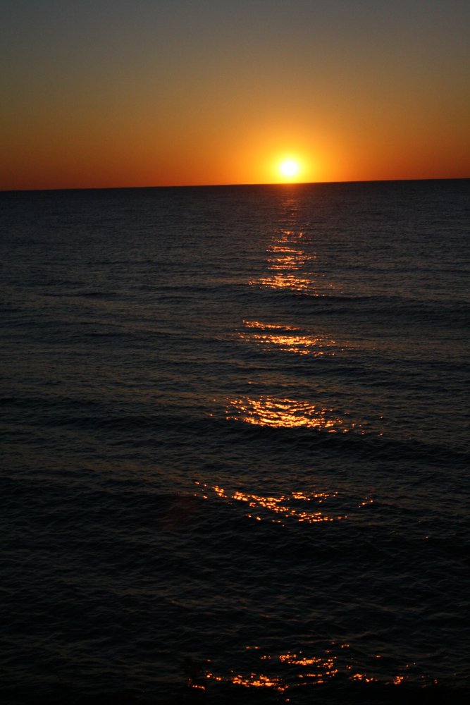 Sunset over Lake Michigan