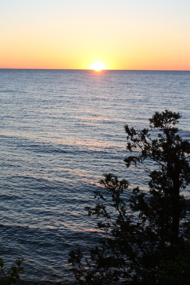 Sunset over Lake Michigan