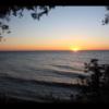Sunset over Lake Michigan