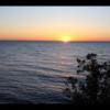 Sunset over Lake Michigan