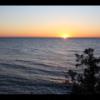 Sunset over Lake Michigan