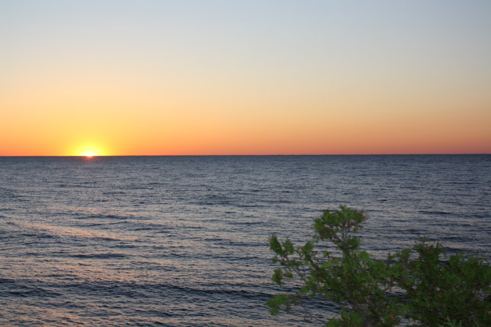 Sunset over Lake Michigan