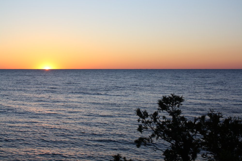 Sunset over Lake Michigan