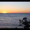 Sunset over Lake Michigan